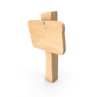 Wooden Guidance Signboard PNG & PSD Images