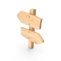 Wooden Guidance Signboard PNG & PSD Images