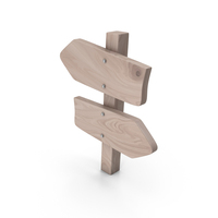 Wooden Guidance Signboard PNG & PSD Images