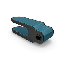 Scifi Mechanical Part Blue PNG & PSD Images