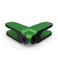 Scifi Mechanical Part Green PNG & PSD Images