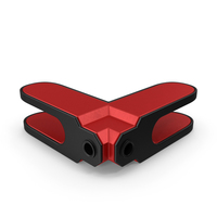Scifi Mechanical Part Red PNG & PSD Images