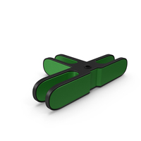 Scifi Mechanical Part Green PNG & PSD Images
