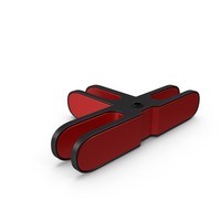Scifi Mechanical Part Red PNG & PSD Images