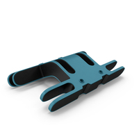 Scifi Mechanical Part Blue PNG & PSD Images