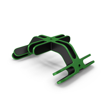 Scifi Mechanical Part Green PNG & PSD Images