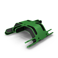 Scifi Mechanical Part Green PNG & PSD Images