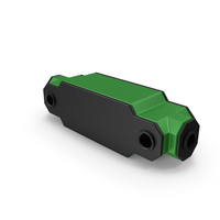 Scifi Mechanical Part Green PNG & PSD Images