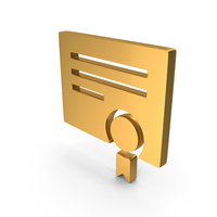 Graduate Degree Certificate Icon Gold PNG & PSD Images