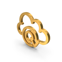 Cloud Refresh Icon Gold PNG & PSD Images