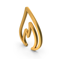 Industry Gas Light Icon Gold PNG & PSD Images