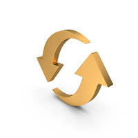 Gold Recycle Symbol PNG & PSD Images