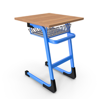 Blue School Desk PNG & PSD Images
