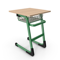 Green School Desk PNG & PSD Images