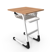 White School Desk PNG & PSD Images