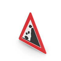 German Falling Rocks Sign PNG & PSD Images