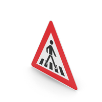 German Pedestrian Crosswalk Sign PNG & PSD Images