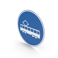 Dutch Tram Lane Sign PNG & PSD Images