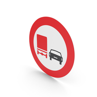 Dutch No Overtaking Of Cars By Lorries Sign PNG & PSD Images