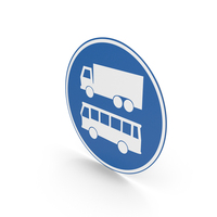 Dutch Sign Lane Only For Trucks And Buses PNG & PSD Images