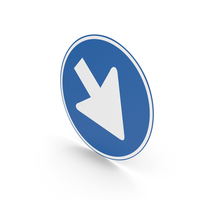 Dutch Keep Right Sign PNG & PSD Images