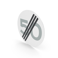 Dutch Sign End Of Speed Limit PNG & PSD Images