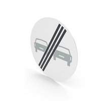 Dutch End Of No Overtaking Sign PNG & PSD Images