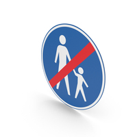 Dutch End Of Footpath Sign PNG & PSD Images