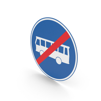 Dutch End Of Bus Lane Sign PNG & PSD Images