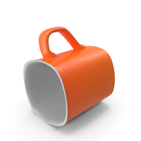 Coffee Mug Orange PNG & PSD Images