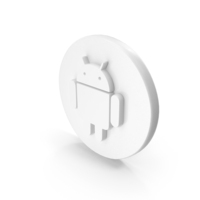 White Android Icon PNG & PSD Images