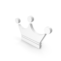 White Crown Icon PNG & PSD Images