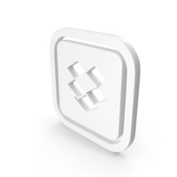 White Dropbox Internet Icon PNG & PSD Images
