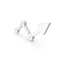 Growth Bar Graph Symbol White PNG & PSD Images