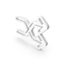 White Shuffle Outline Icon PNG & PSD Images