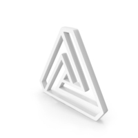 Penrose Triangle Impossible Object Geometric Shape Angle Icon Gold PNG & PSD Images