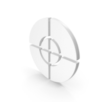 White Aim Target Icon PNG & PSD Images