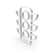 Traffic Light Icon White PNG & PSD Images