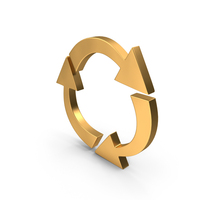 Gold Recycle Symbol PNG & PSD Images
