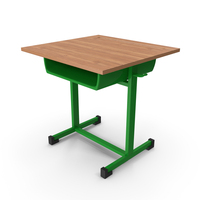 Green School Desk PNG & PSD Images