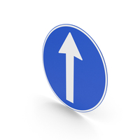 Norwegian Proceed Straight Sign PNG & PSD Images