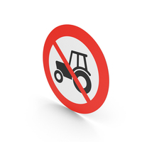 Norwegian Sign No Tractors PNG & PSD Images