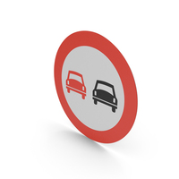 Norwegian Sign No Overtaking PNG & PSD Images