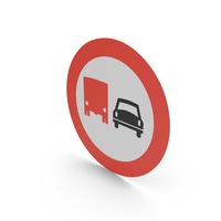 Norwegian Sign No Overtaking For Lorries PNG & PSD Images