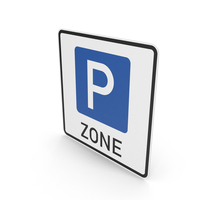 German Sign Start Of Parking Management Area PNG & PSD Images