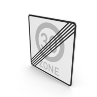 German End Of Speed Limit Zone Sign PNG & PSD Images