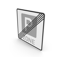 German Sign End Of Parking Management Area PNG & PSD Images