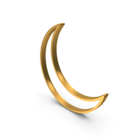Crescent Moon Line Decorative PNG & PSD Images