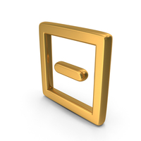 Minus In Square Frame Symbol PNG & PSD Images