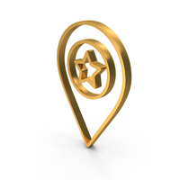 Favorite Star Location Pin Symbol PNG & PSD Images